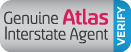  Genuine Atlas Interstate Agent Badge